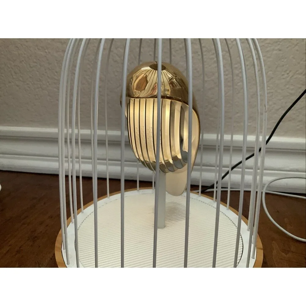 Daqi Concept Jingoo Phoenix Bird Lamp Bluetooth Speaker Gold $450 Rechargeable